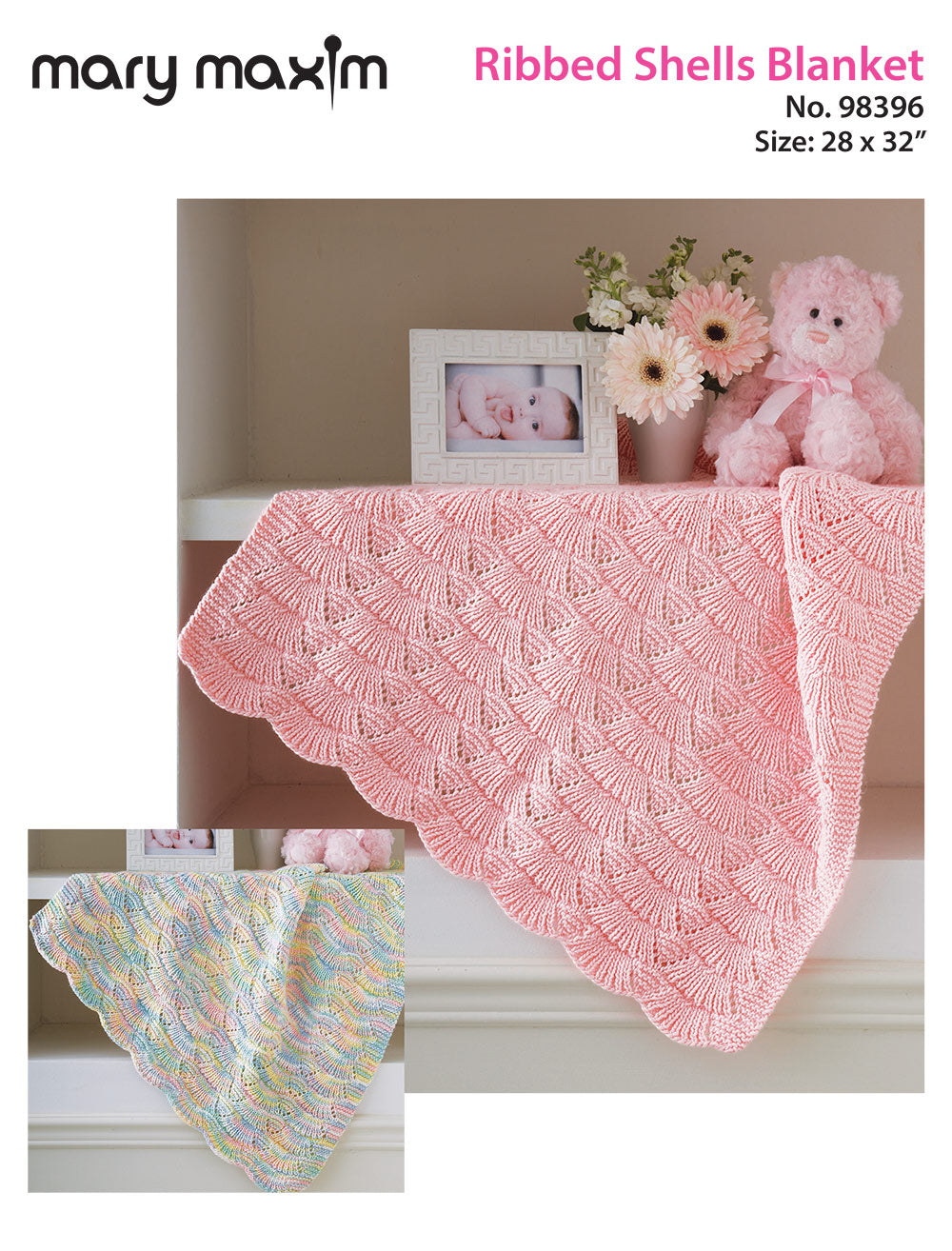 Free Ribbed Shell Blanket Pattern