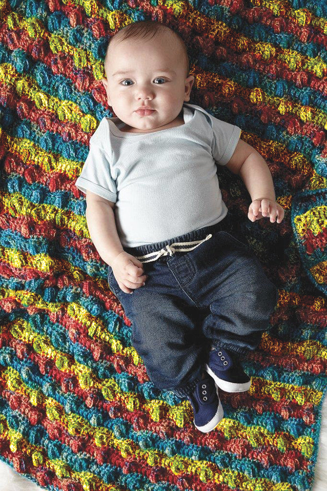 Free Colour Pops Blanket Crochet Pattern