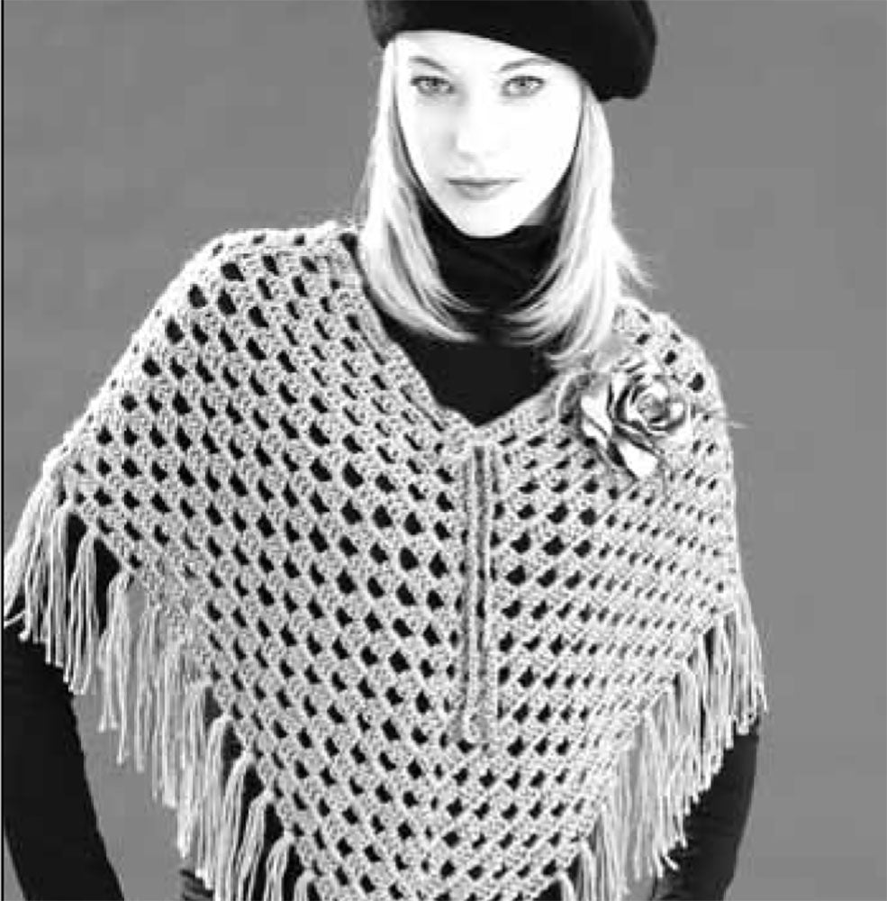 Poncho au crochet cool gratuit