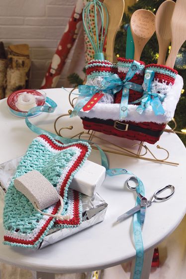 Modèle de gants de toilette glacés gratuit