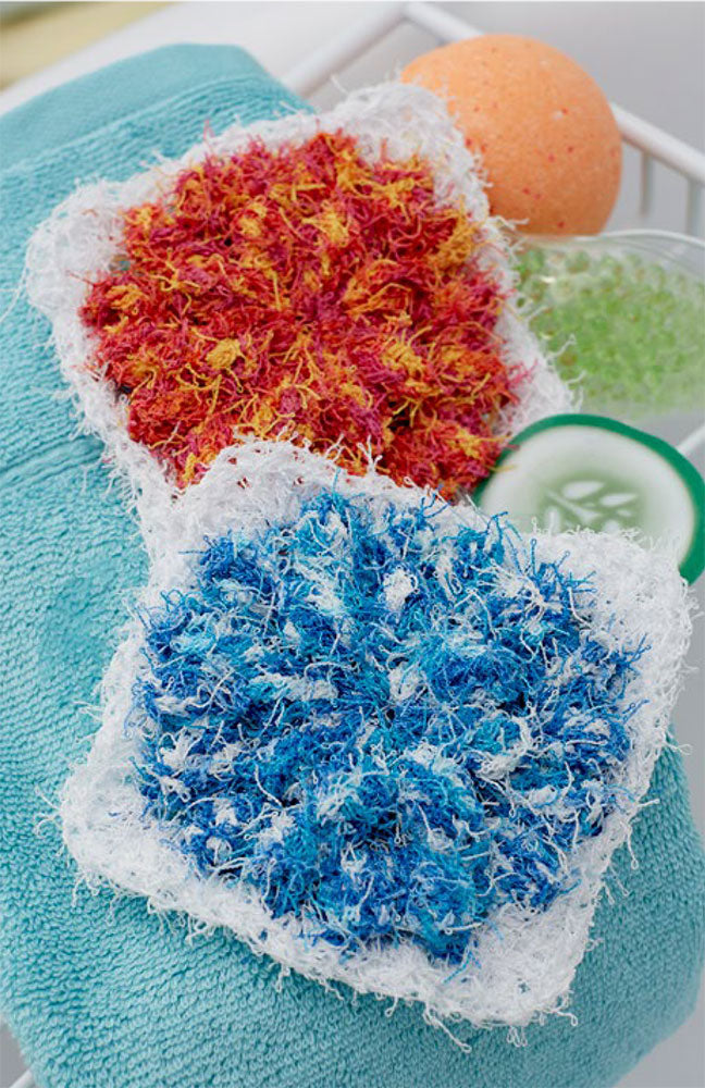 Free Floral Popcorn Scrubby Pattern