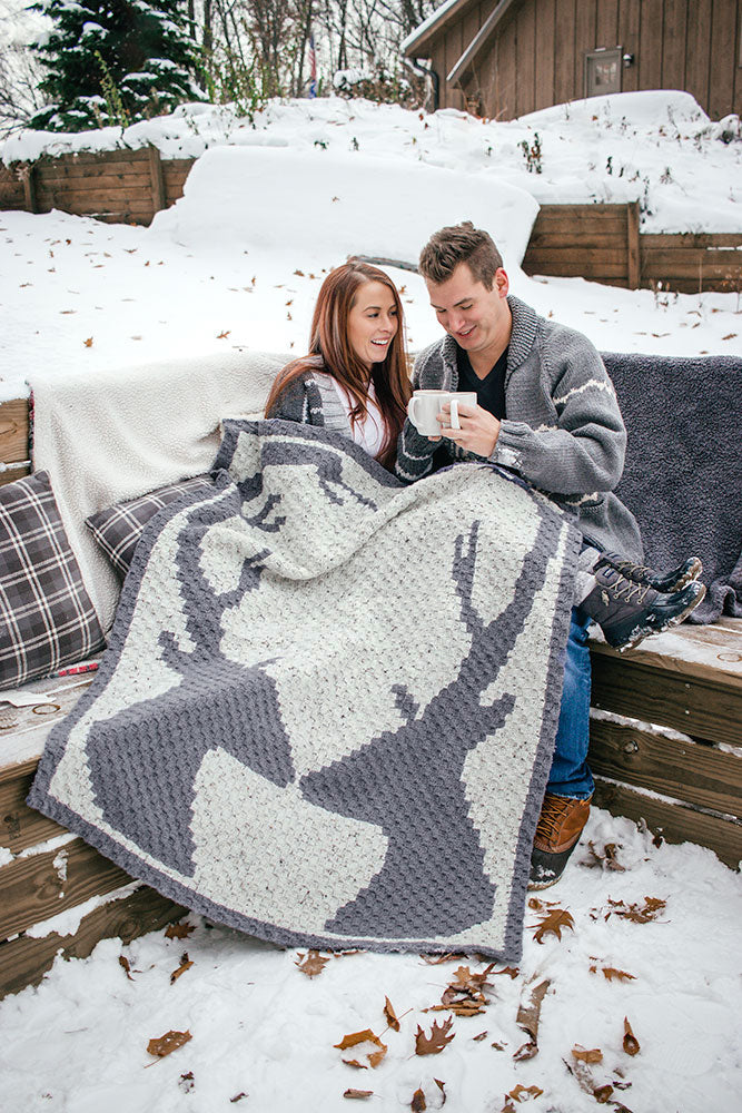 Deer Love Afghan