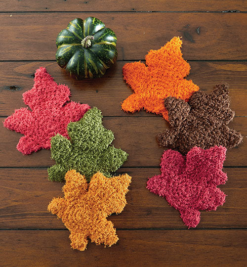 Free Maple Leaf Scrubbie Pattern