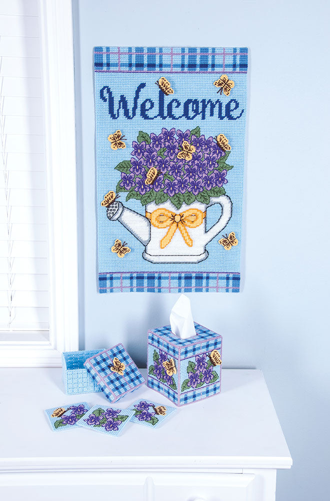 Spring Welcome Plastic Canvas Ensemble Kit