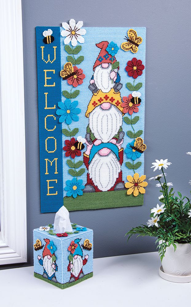 Spring Gnomes Plastic Canvas Ensemble