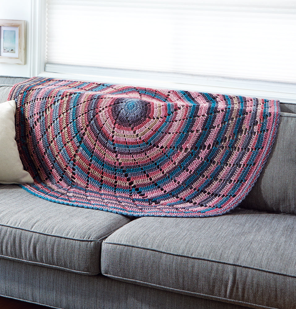 Swirling Colours Throw