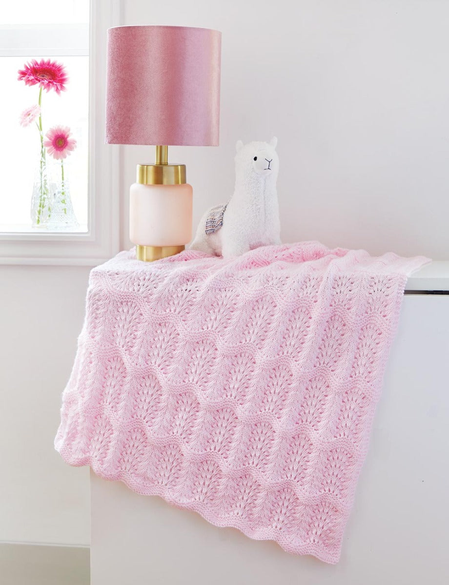 Feather and Fan Baby Blanket