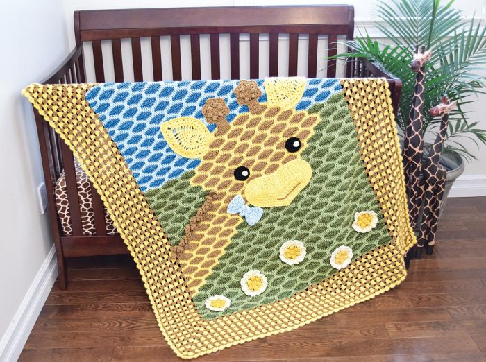 Rusty the Giraffe Afghan