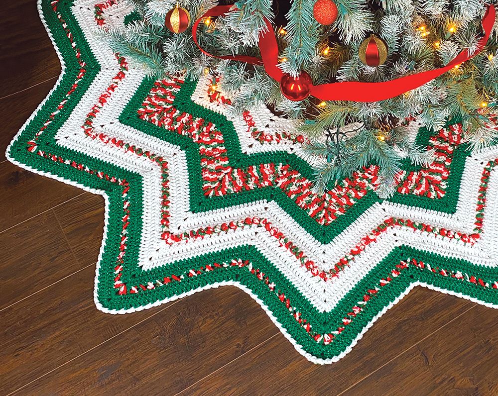 Sparkling Star Tree Skirt