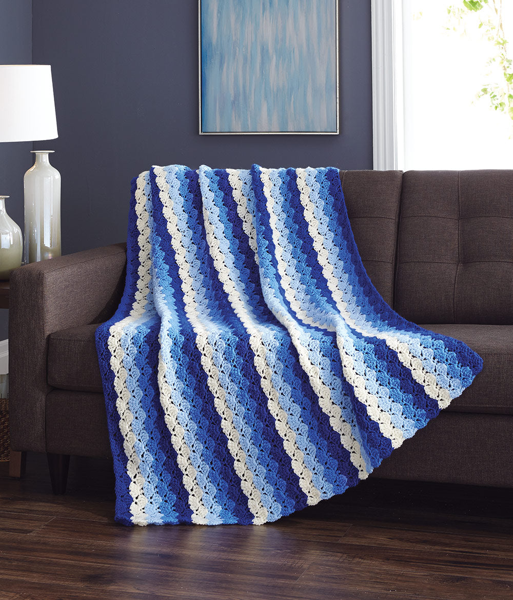 Side by Side Shells Afghan