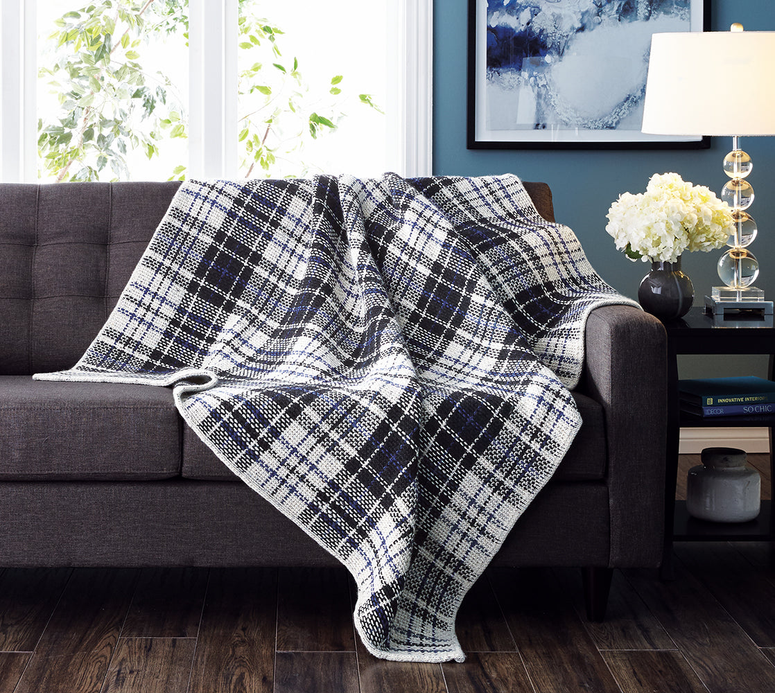 Maritime Plaid Afghan