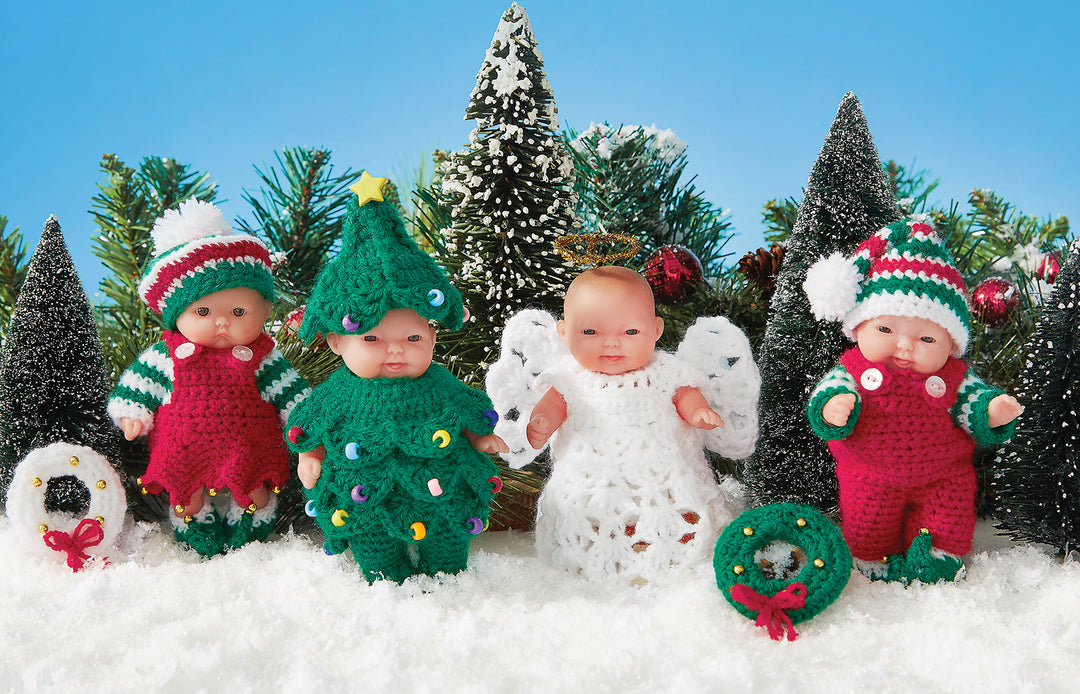 Crochet Holiday Ensemble Doll Kit