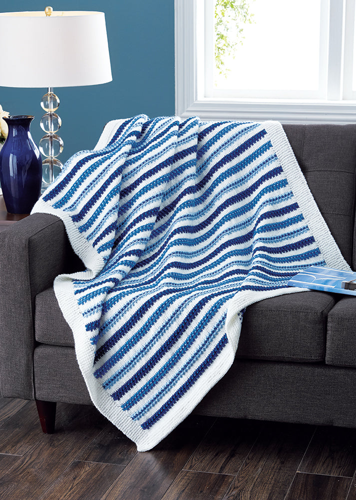 Afghan à rayures striées