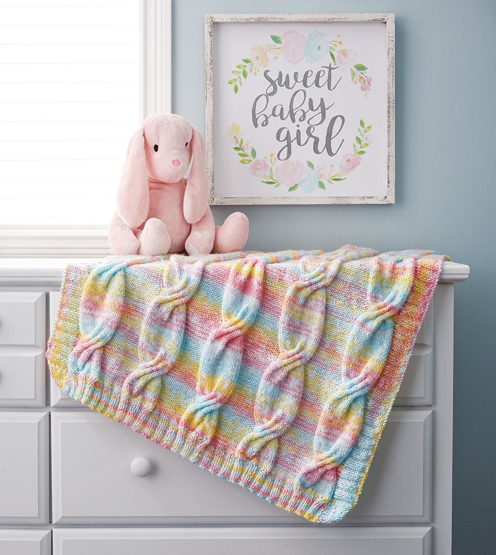 Couverture bébé câblée