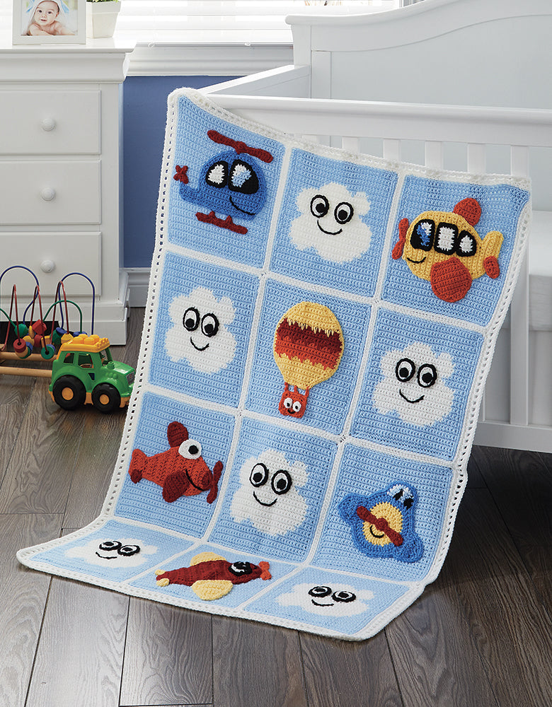 Up, Up and Away Baby Blanket