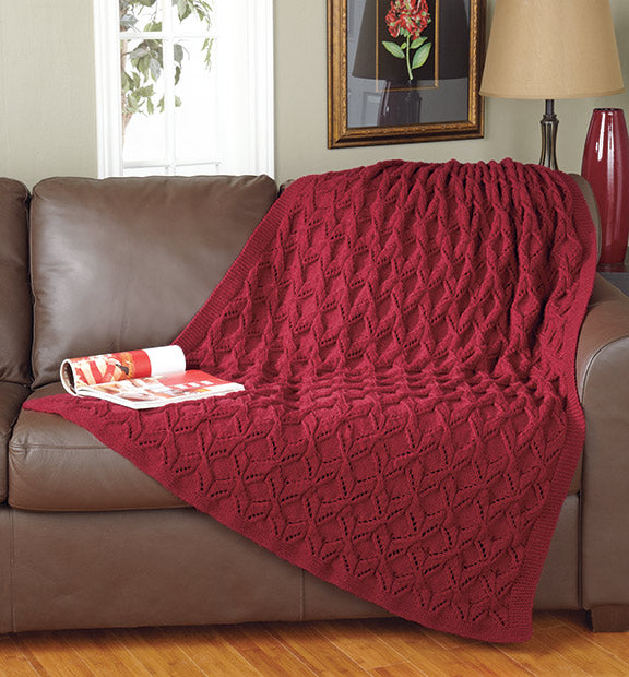 Crimson Comfort Throw