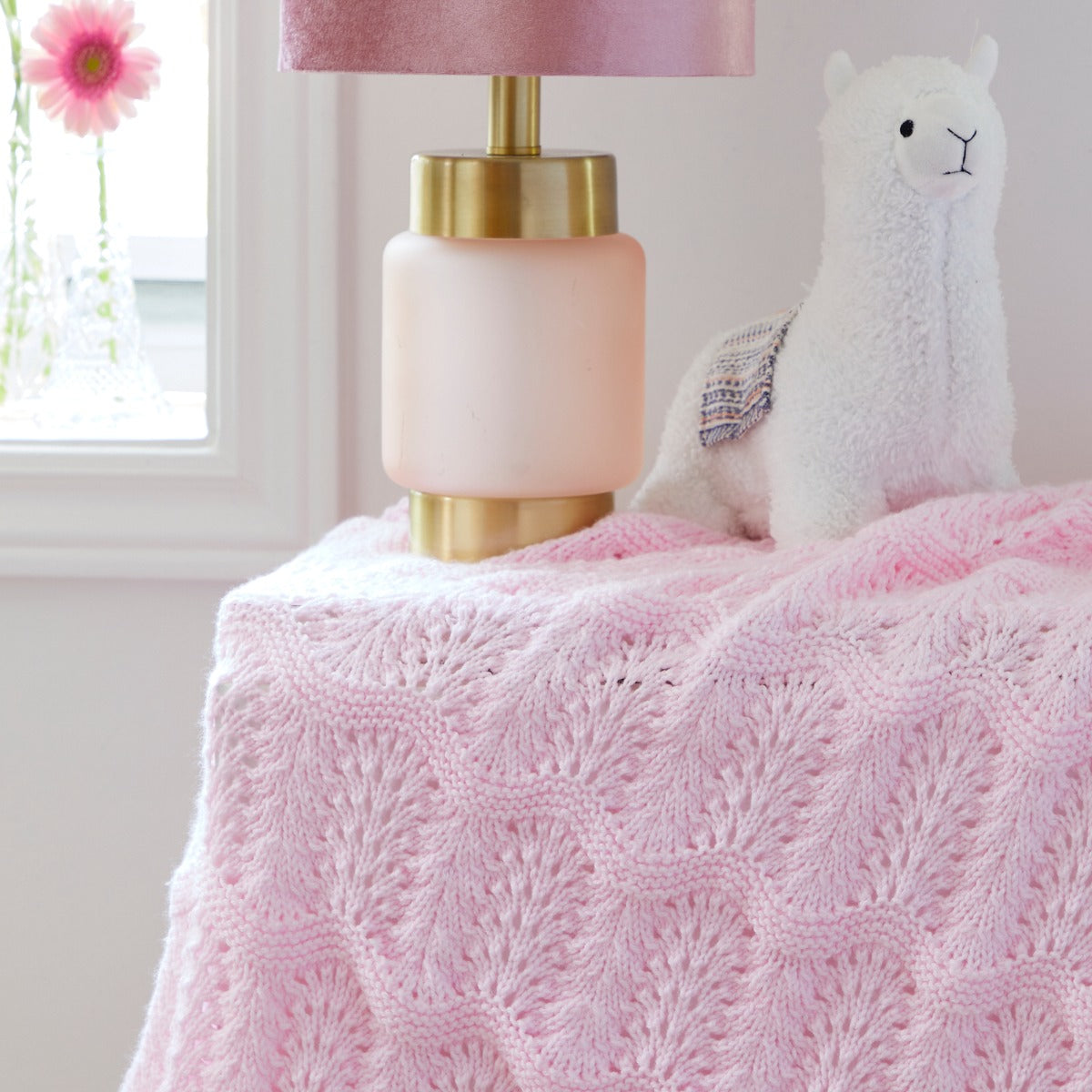 Feather and Fan Baby Blanket
