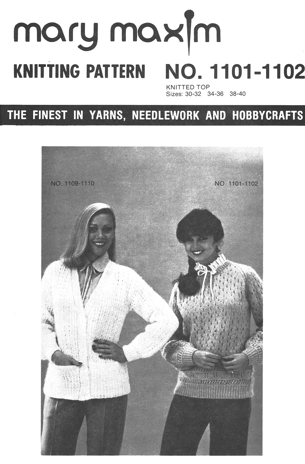 Modèle de haut tricoté