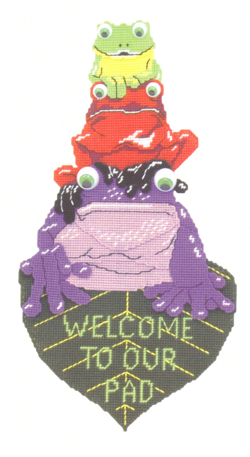 Tree Frog Welcome Sign Pattern