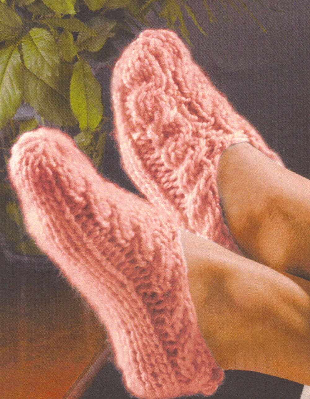 Cabled Slippers Pattern