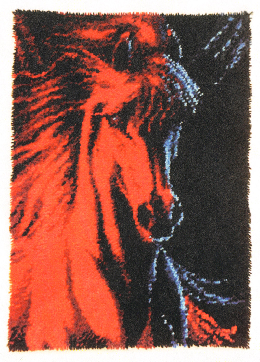 Fire and Ice Latch Hook Rug Pattern