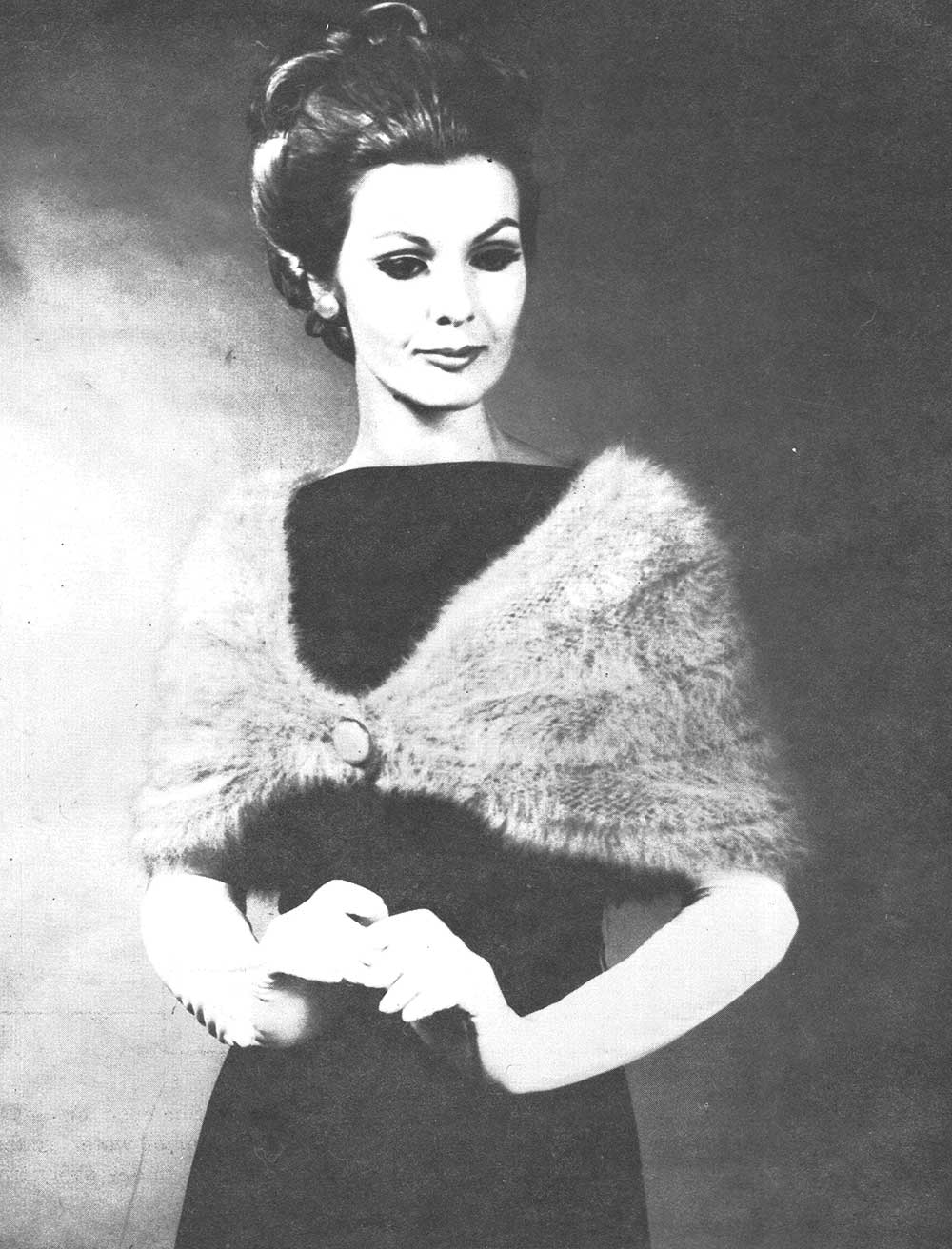 Modèle de cape angora