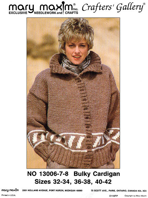 Modèle de cardigan volumineux