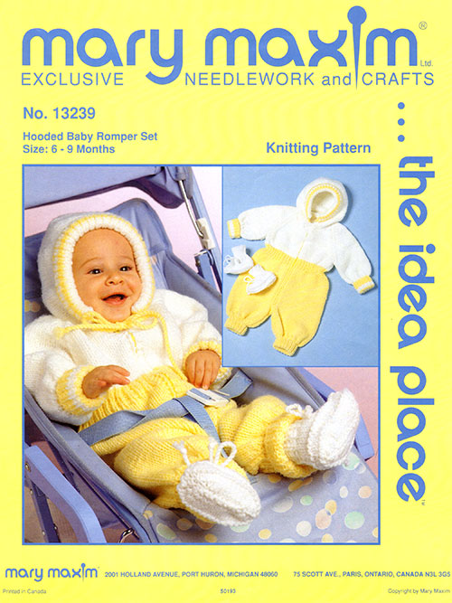 Hooded Baby Romper Set Pattern