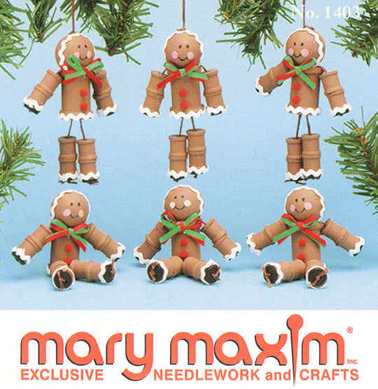 Gingerbread Spool Ornaments Pattern