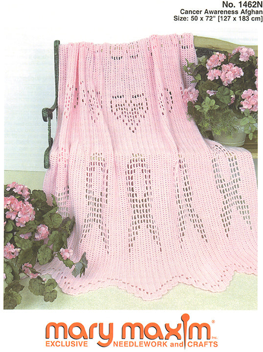 Cancer Awareness Afghan Pattern