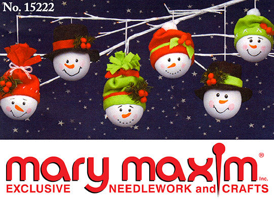 Wood Ball Snowmen Pattern