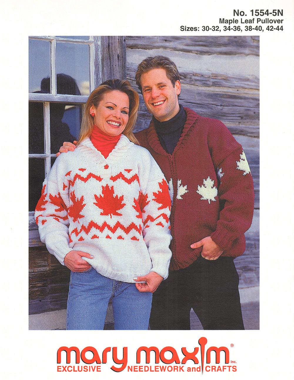 Maple Leaf Pullover Pattern – Mary Maxim Ltd