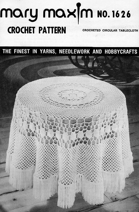 Modèle de nappe circulaire au crochet