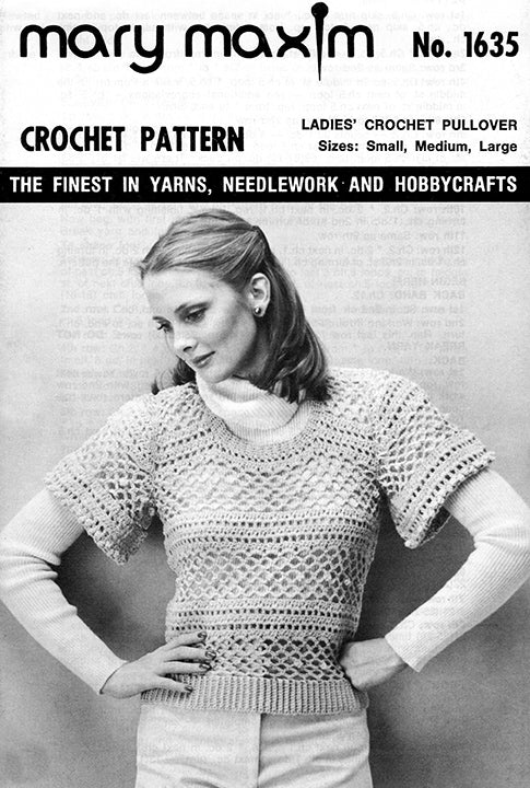 Modèle de pull au crochet pour femme