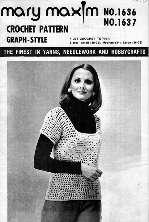 Filet Crochet Topper Pattern