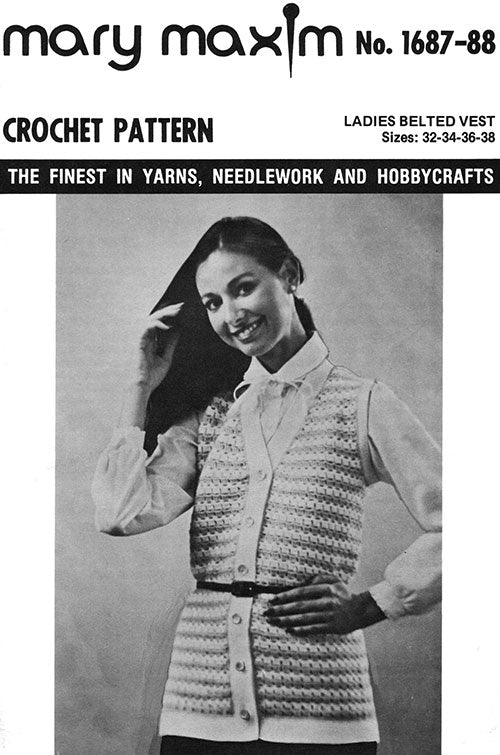 Ladies' Belted Vest Pattern