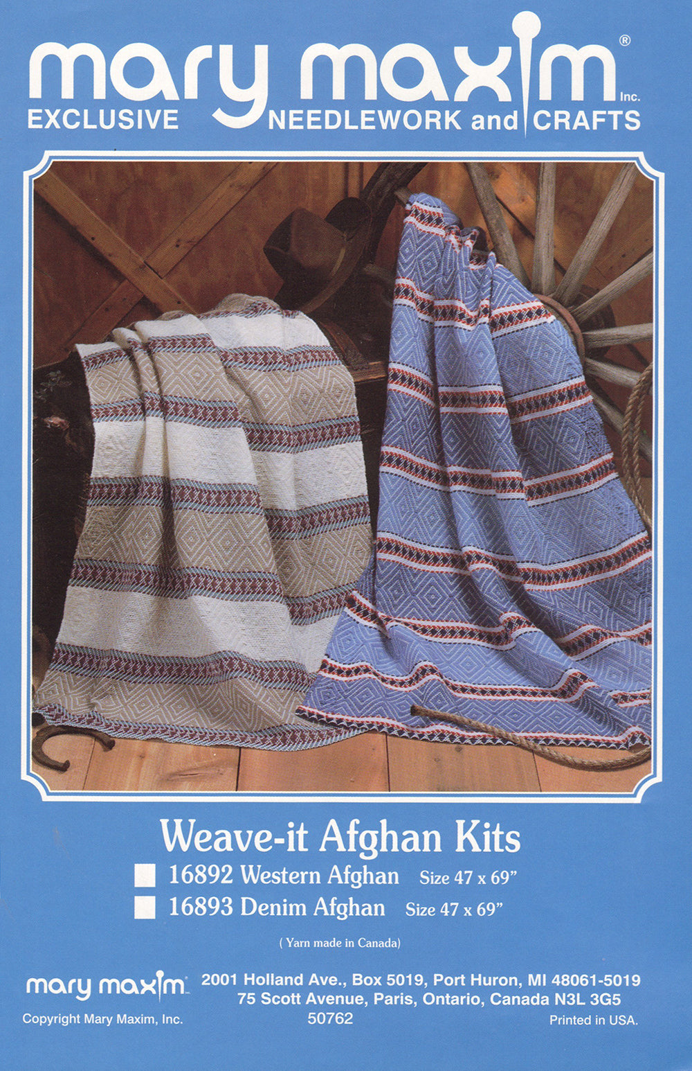 Tissez-le motif afghan