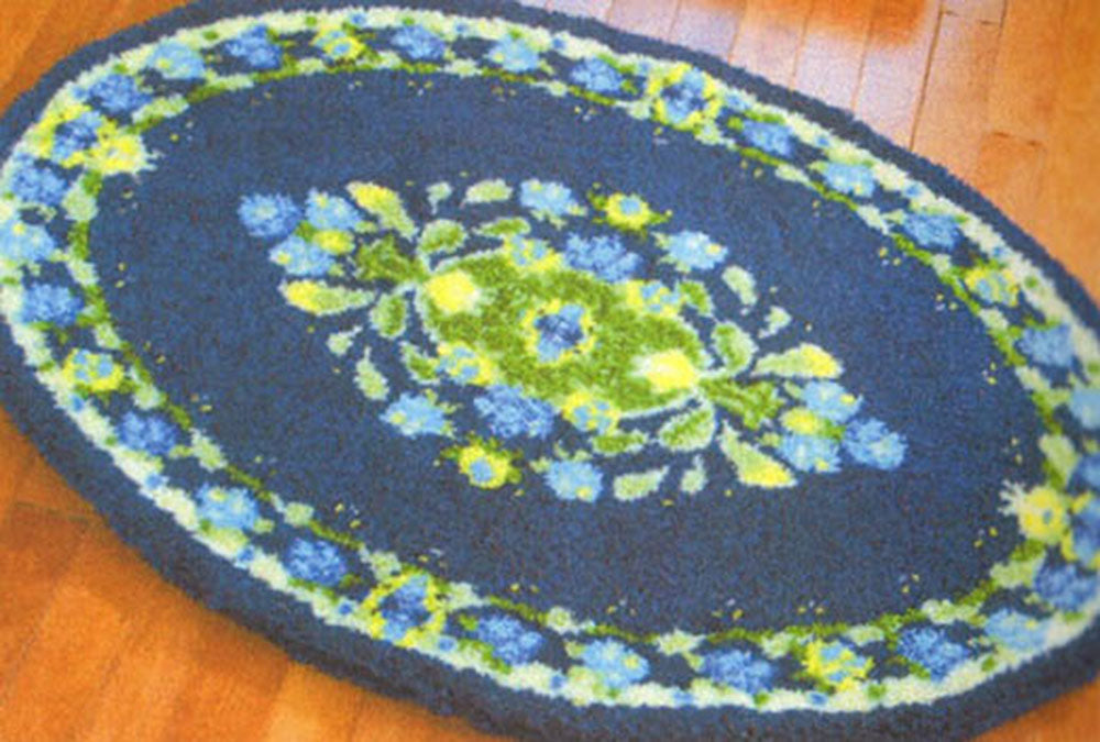 Oval Garden Rug Pattern