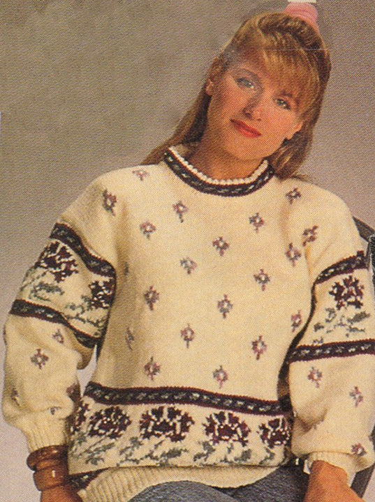 Tapestry Floral Pullover Pattern