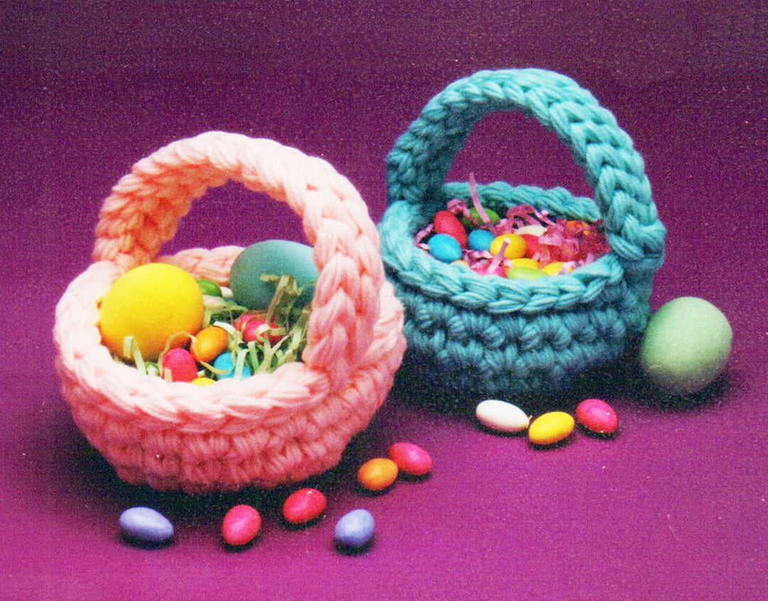 Crocheted Baskets Pattern