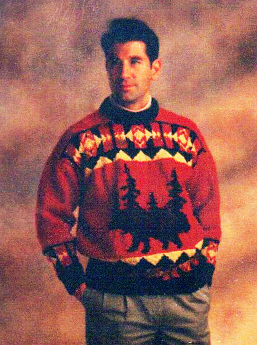 Modèle de pull ours et arbre