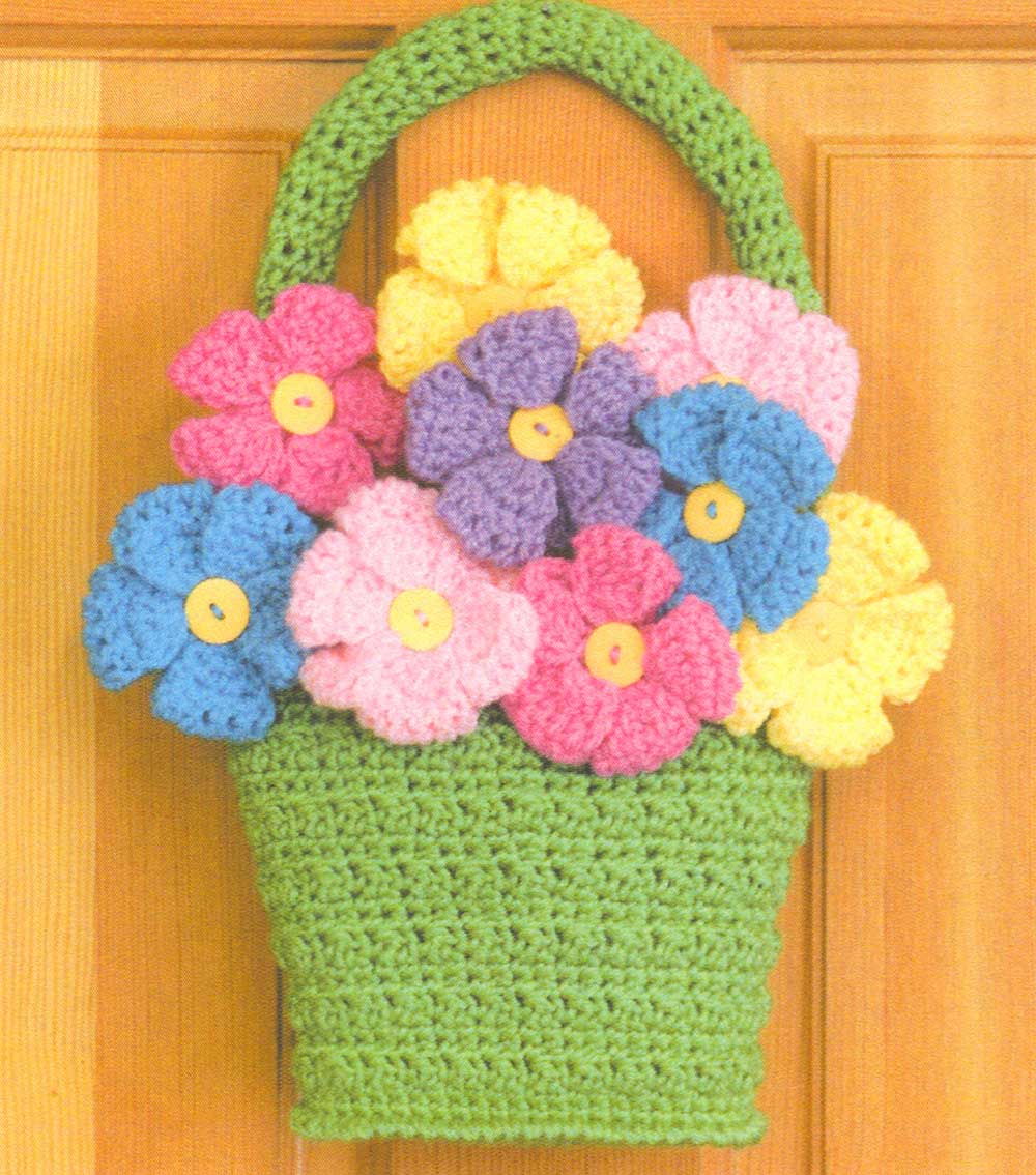 Floral Basket Door Hanger Pattern