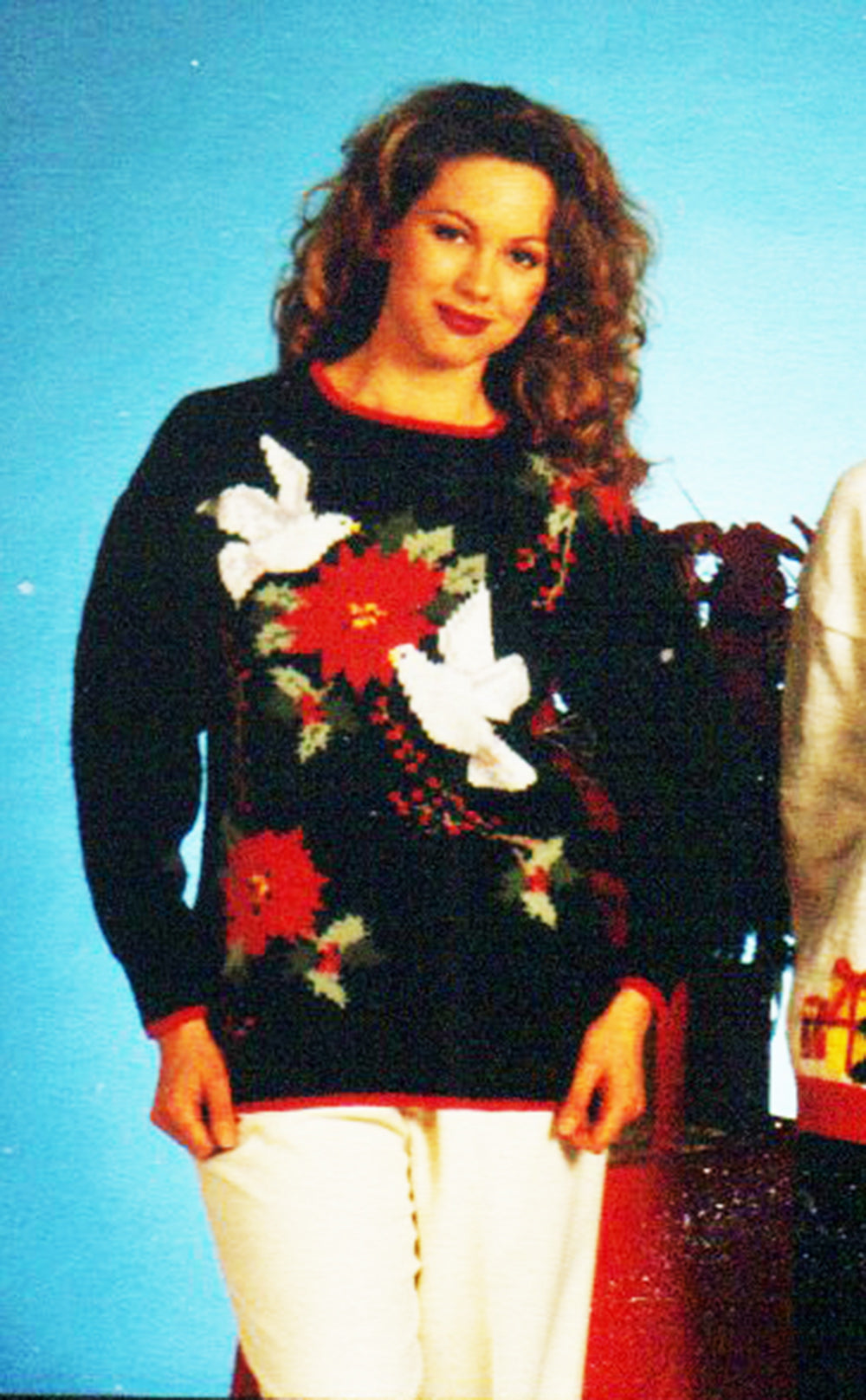 Modèle de tunique colombes et houx