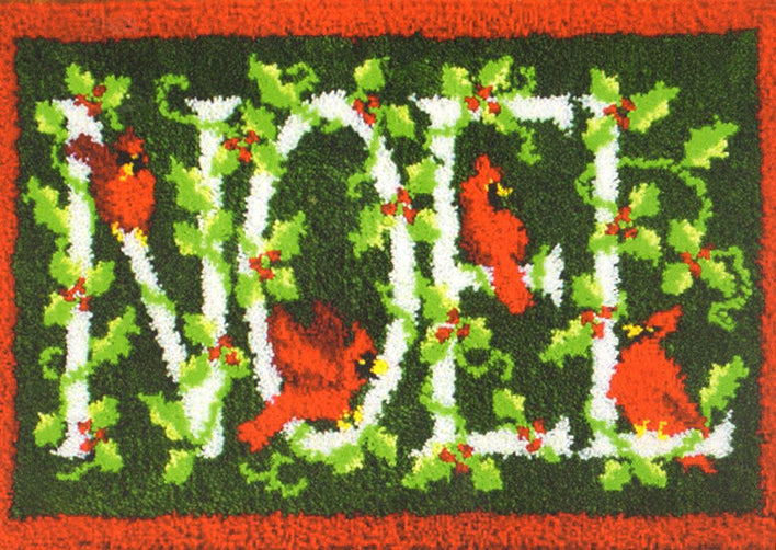 Modèle de tapis de Noël