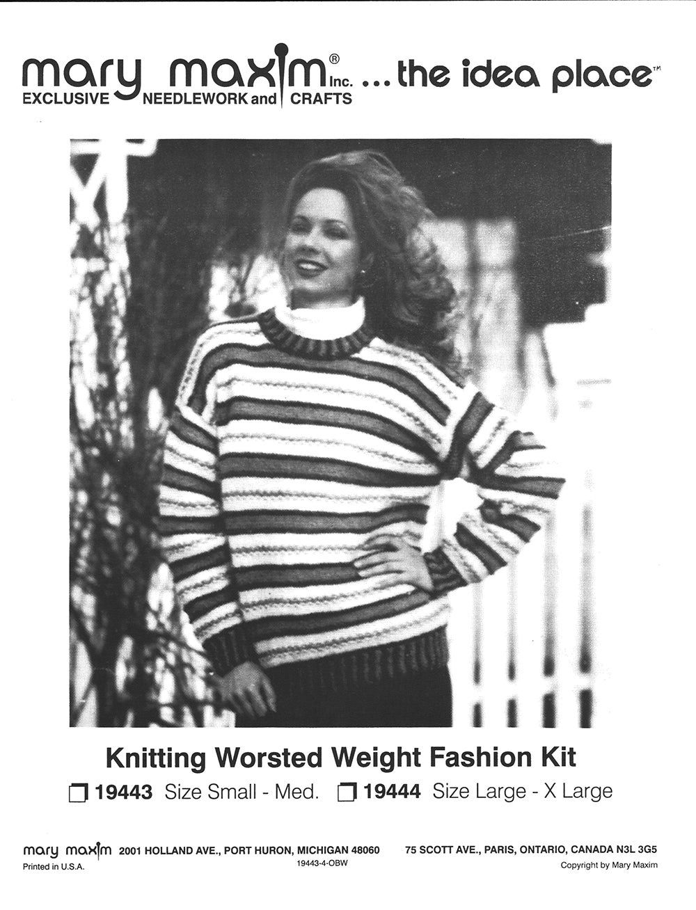Striped Pullover Pattern