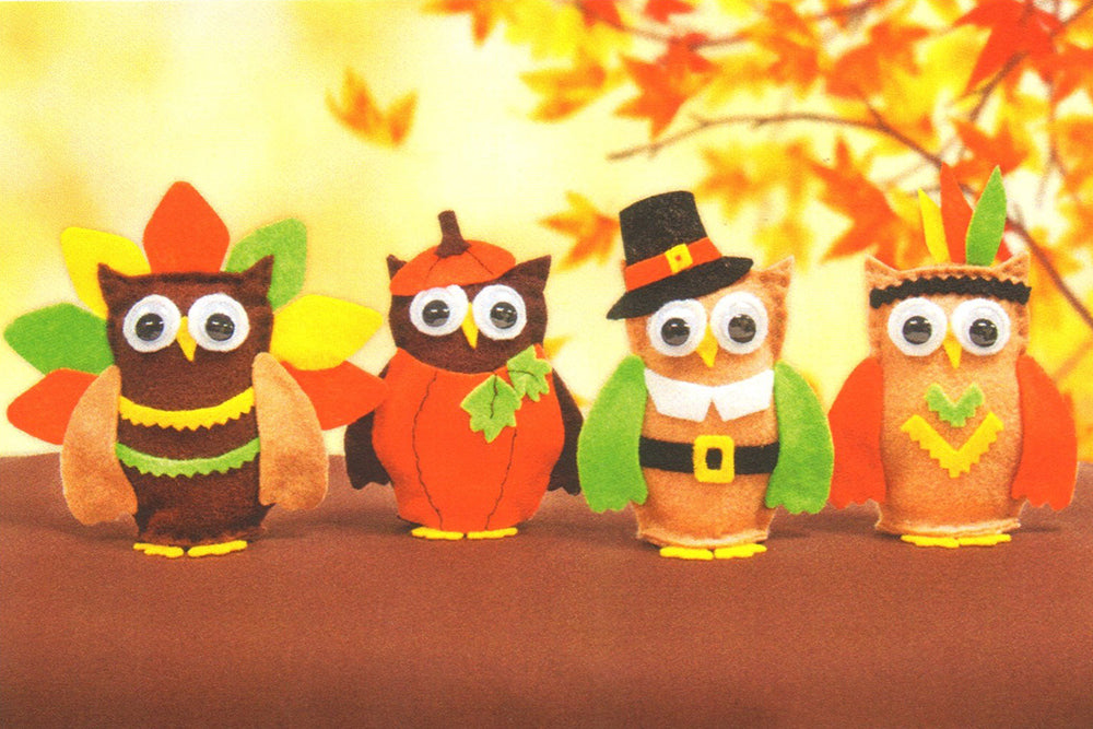 Fall Felt Owls Pattern