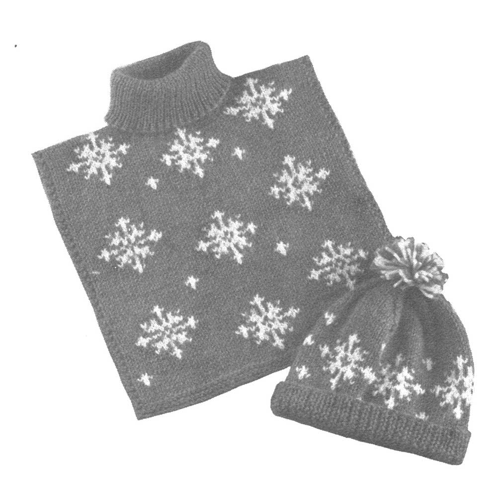 Dickie flocon de neige et motif de tuque assorti