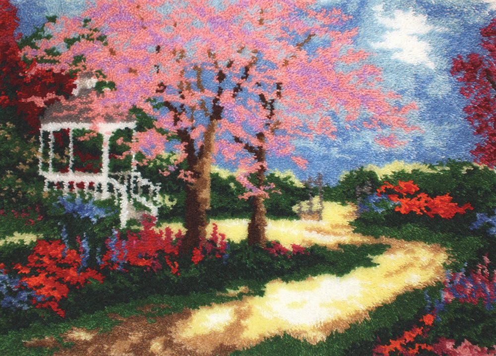 Modèle de tapis de pavillon de jardin