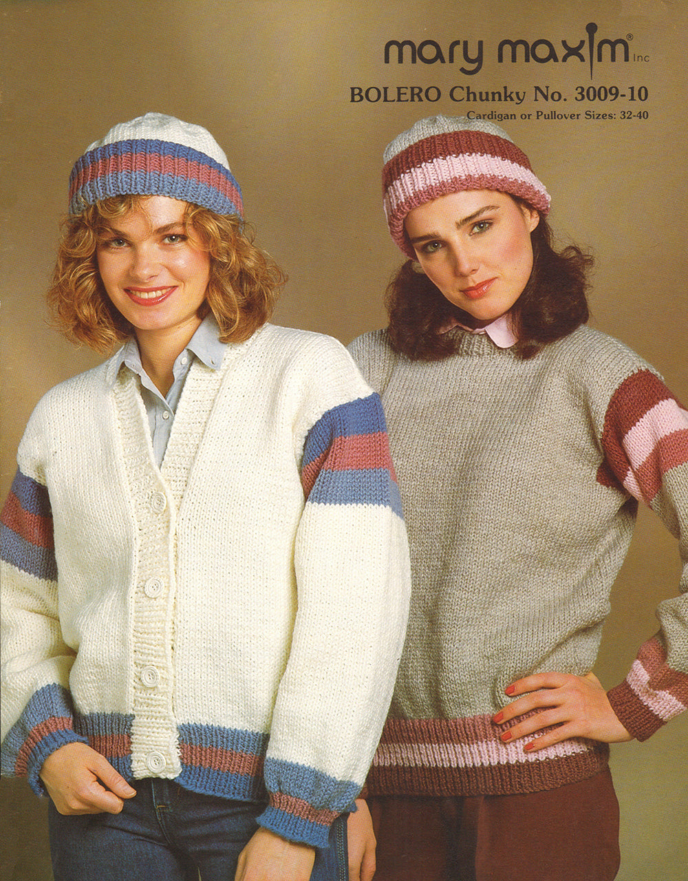 Varsity Cardigan And Pullover Pattern