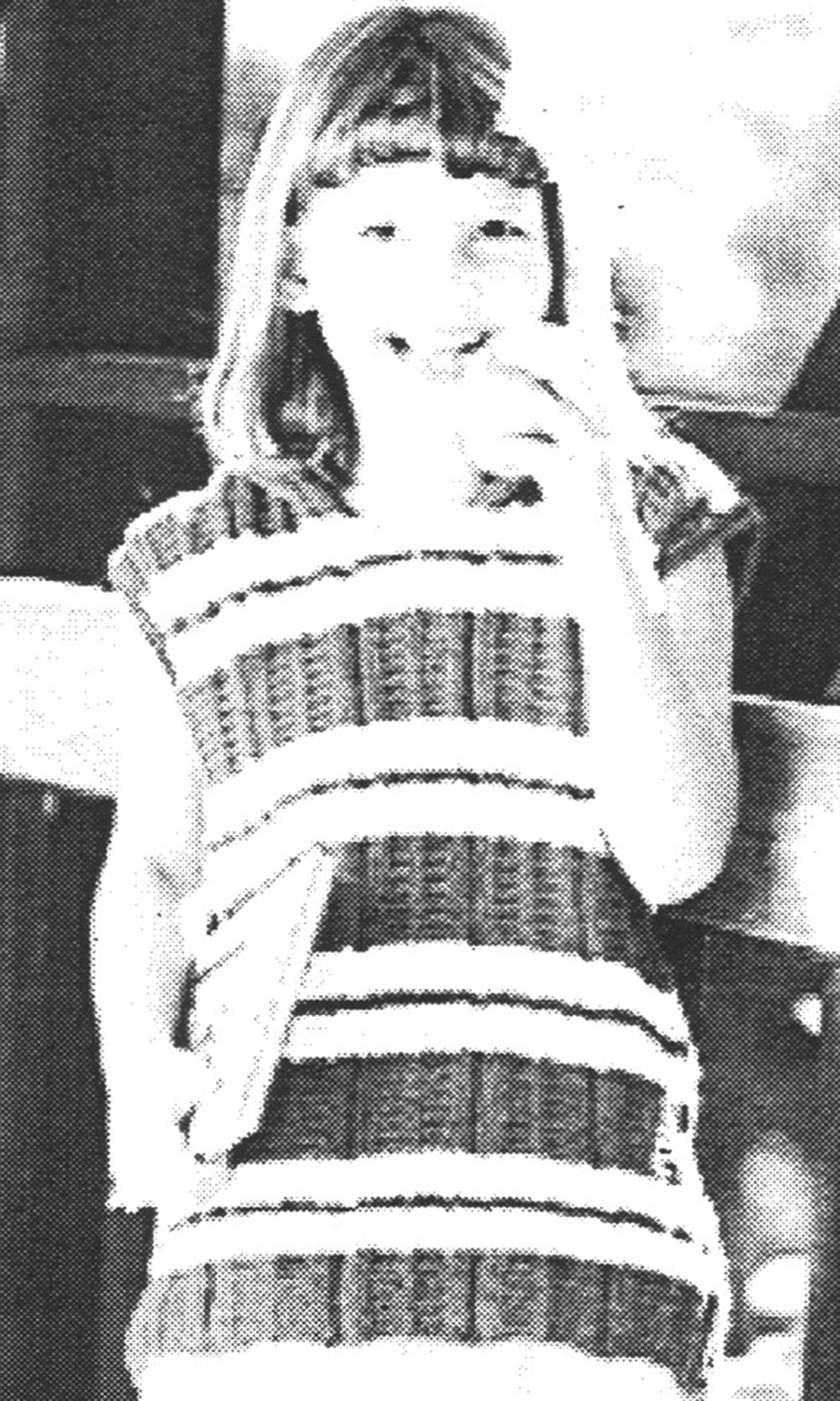 Striped Pullover with Hood Pattern